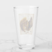 2つの赤いリス（Albrecht Durer著） タンブラーグラス (裏面)