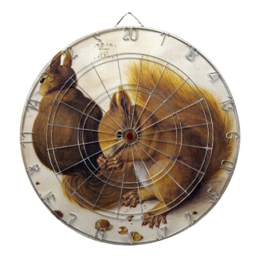 2つの赤いリス（Albrecht Durer著） ダーツボード (正面)