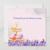 2つの赤ちゃんシャワー用ツインティーサンキューカード サンキューカード (正面)