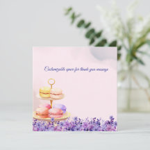 2つの赤ちゃんシャワー用ツインティーサンキューカード