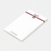 2つの赤と白フェスティバルキャンディーキャンと文字 ポストイット (アングル)