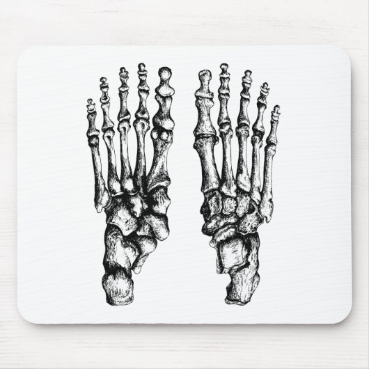 2つの足 マウスパッド (正面)