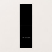 2つの踊りベアーズインウッズ白黒シルエット 名刺 (内部フラット)