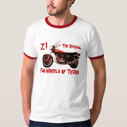 2つの車輪の恐怖 Tシャツ (正面)