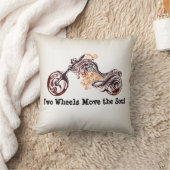 2つの車輪は精神のオートバイの装飾用クッションを動かします クッション (ブランケット)