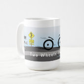 2つの車輪1つの愛 コーヒーマグカップ (正面左)
