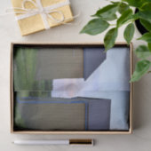 2つの輪郭の青いXsを持つスナップピーなブラウン納屋 薄葉紙 (ギフト)