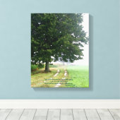 2つの道路の分岐キャンバス キャンバスプリント (インサイチュ (ウッドフロア))