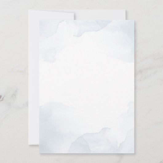 2つの野生のウッドランド動物2nd誕生日パーティー 招待状 (裏面)