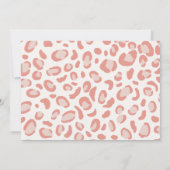 2つの野生のサファリアニマルズガール誕生日写真 招待状 (裏面)