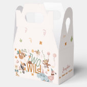 2つの野生のサファリ動物の子供の誕生日パーティー フェイバーボックス (オープン)