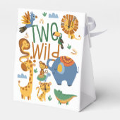2つの野生のサファリ動物の子供の誕生日パーティー フェイバーボックス (裏面サイド)