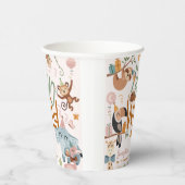 2つの野生のサファリ動物の子供の誕生日パーティー 紙コップ (右)