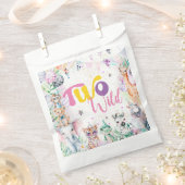 2つの野生のトロピカルサファリアニマルズセカンド誕生日 フェイバーバッグ (クリップ留めされた状態)