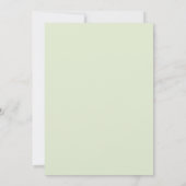 2つの野生の動物の手紙の緑の2番目の誕生日 招待状 (裏面)