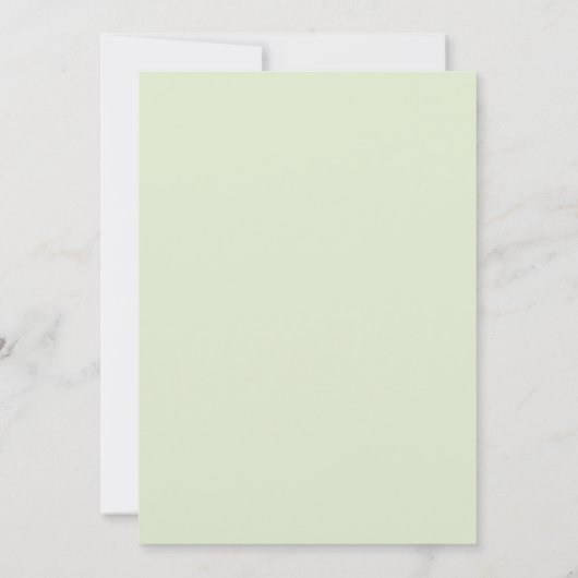 2つの野生の動物の手紙の緑の2番目の誕生日 招待状 (裏面)