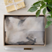 "2つの野生の口ひげ"ほこりっぽい西の水色 薄葉紙 (ギフト)