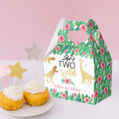 2つの野生の恐竜の女の子2nd誕生日パーティー フェイバーボックス