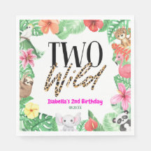 2つの野生の熱帯動物2nd誕生日パーティー