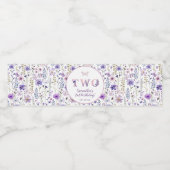 2つの野生の2番目の誕生日の水ボトルラベル ペットボトルラベル (シングルラベル)