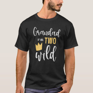 2つの野生の2番目の誕生日パーティー事物の祖父 Tシャツ