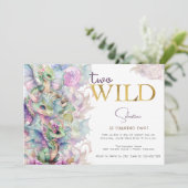 2つの野生魔法ドラゴン子供の誕生日パーティー 招待状 (スタンド正面)