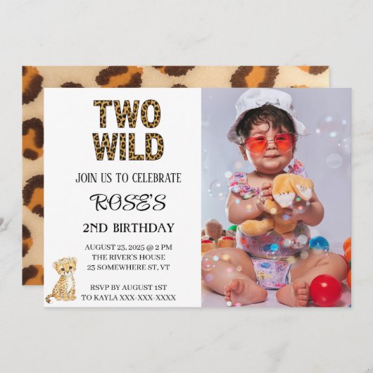 2つの野生 招待状 (正面/裏面)