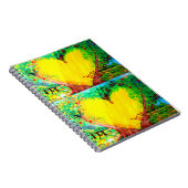 2つの金ゴールドハートノートブック ノートブック (右側)