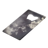 2つの金属雲 クレジットカード栓抜き (正面アングル)