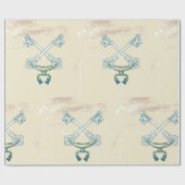 2つの鍵のラッピング紙 ラッピングペーパー (フラット)