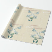 2つの鍵のラッピング紙 ラッピングペーパー (アンロールド)