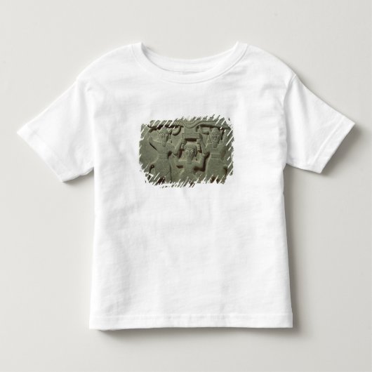 2つの間にギルガメシュを描いたレリーフ、 浮き彫り トドラーTシャツ (正面)
