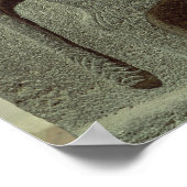 2つの間にギルガメシュを描いたレリーフ、 浮き彫り ポスター (角)