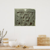 2つの間にギルガメシュを描いたレリーフ、 浮き彫り ポスター (キッチン)