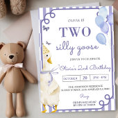 2つの間抜けグースギンガム2nd誕生日パーティー 招待状