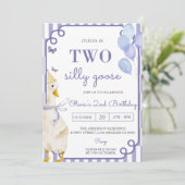 2つの間抜けグースギンガム2nd誕生日パーティー 招待状 (スタンド正面)