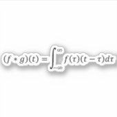 2つの関数の畳み込み積 シール (正面)