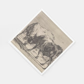 2つの闘牛(Paulus Potter) スタンダードランチョンナプキン (角)