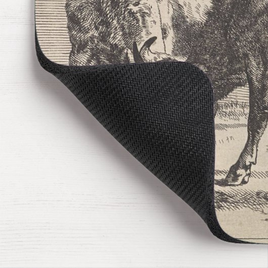 2つの闘牛(Paulus Potter) マウスパッド (コーナー)