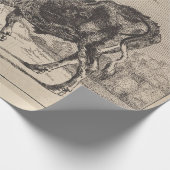 2つの闘牛(Paulus Potter) ラッピングペーパー (角)