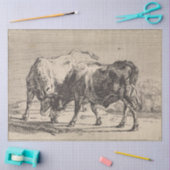 2つの闘牛(Paulus Potter) 薄葉紙 (クラフト)