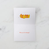 2つの離れシルバーサンキューメッセージカード サンキューカード (内部)