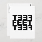 2つの離れ足 ポストカード (正面/裏面)