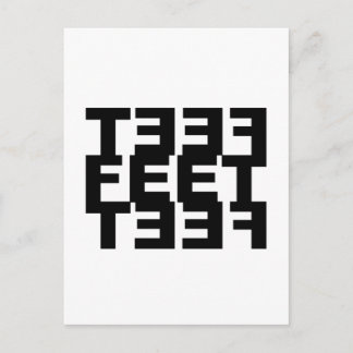 2つの離れ足 ポストカード