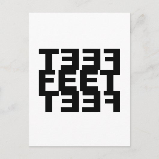 2つの離れ足 ポストカード (正面)