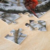 2つの雪の深紅色 ジグソーパズル (側面)