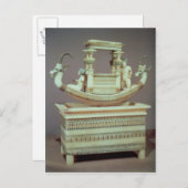 2つの頭を持つ飾船付きの胸 ポストカード (正面/裏面)