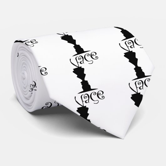 2つの顔かつぼの目の錯覚 ネクタイ (ロール)