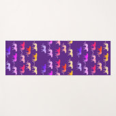 2つの顔のカラフルなカスタムプーマトラの芸術 ヨガマット (正面(横))