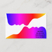 2つの顔の虹のシルエット